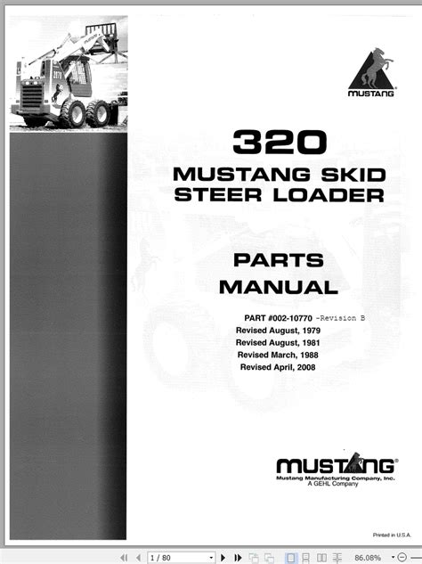 mustang 320 skid steer service manual pdf|mustang skid steer attachments.